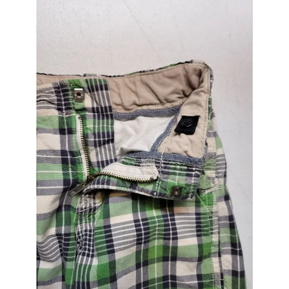 Gap Green and Navy Blue Plaid Kids Shorts